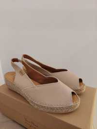 Toni Pons espadryle z naturalnej skory