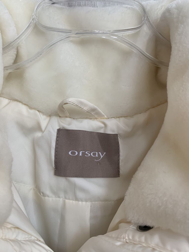 Kurtka/ płaszcz ecru ze stójką rozmiar L 40 Orsay stan idealny