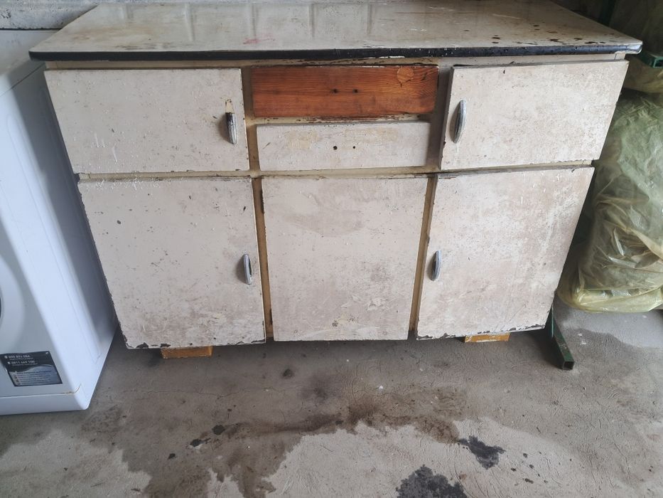 Stary regał kredens do renowacji Vintage PRL