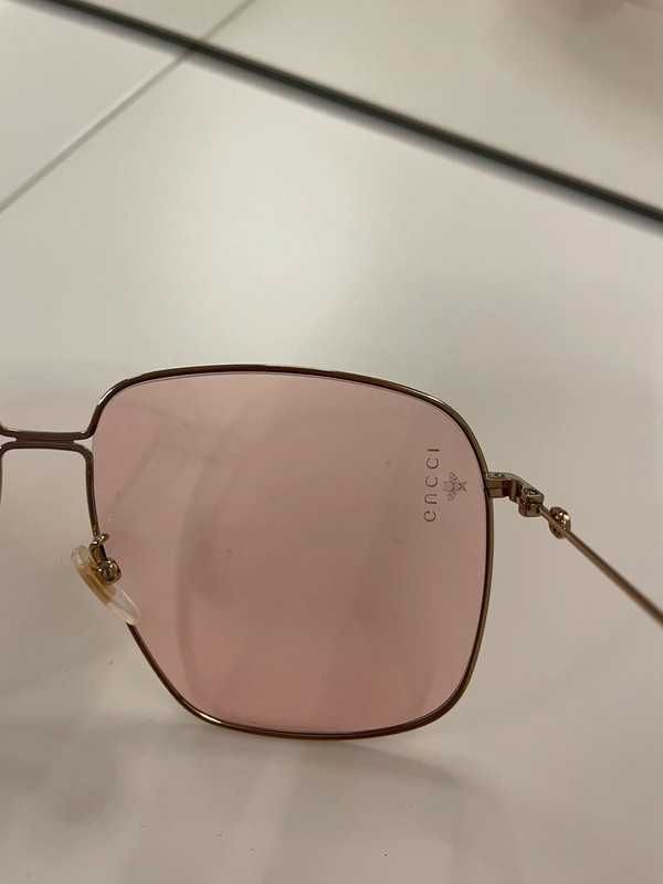 Okulary Gucci oryginalne pomaranczowe przeciwsłoneczne GC001179