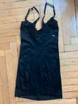 Halka sukienka wyszczuplająca bielizna czarna koronka H&M