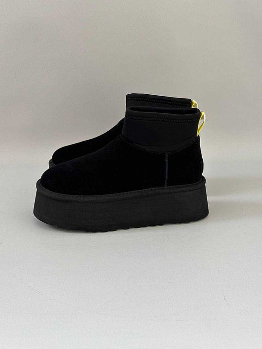 Крутезні уггі UGG Premium Classic Mini Dipper 2026 чорні міні діпер
