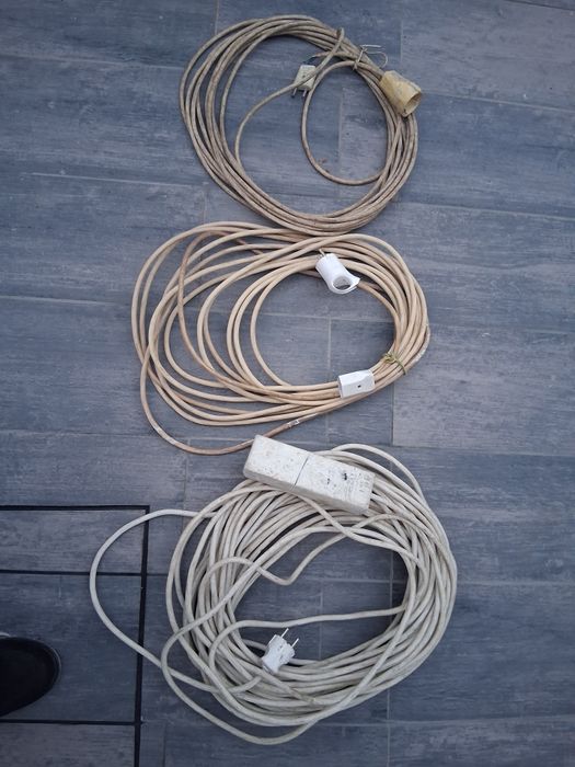 Extensões elétricas para uso de obras