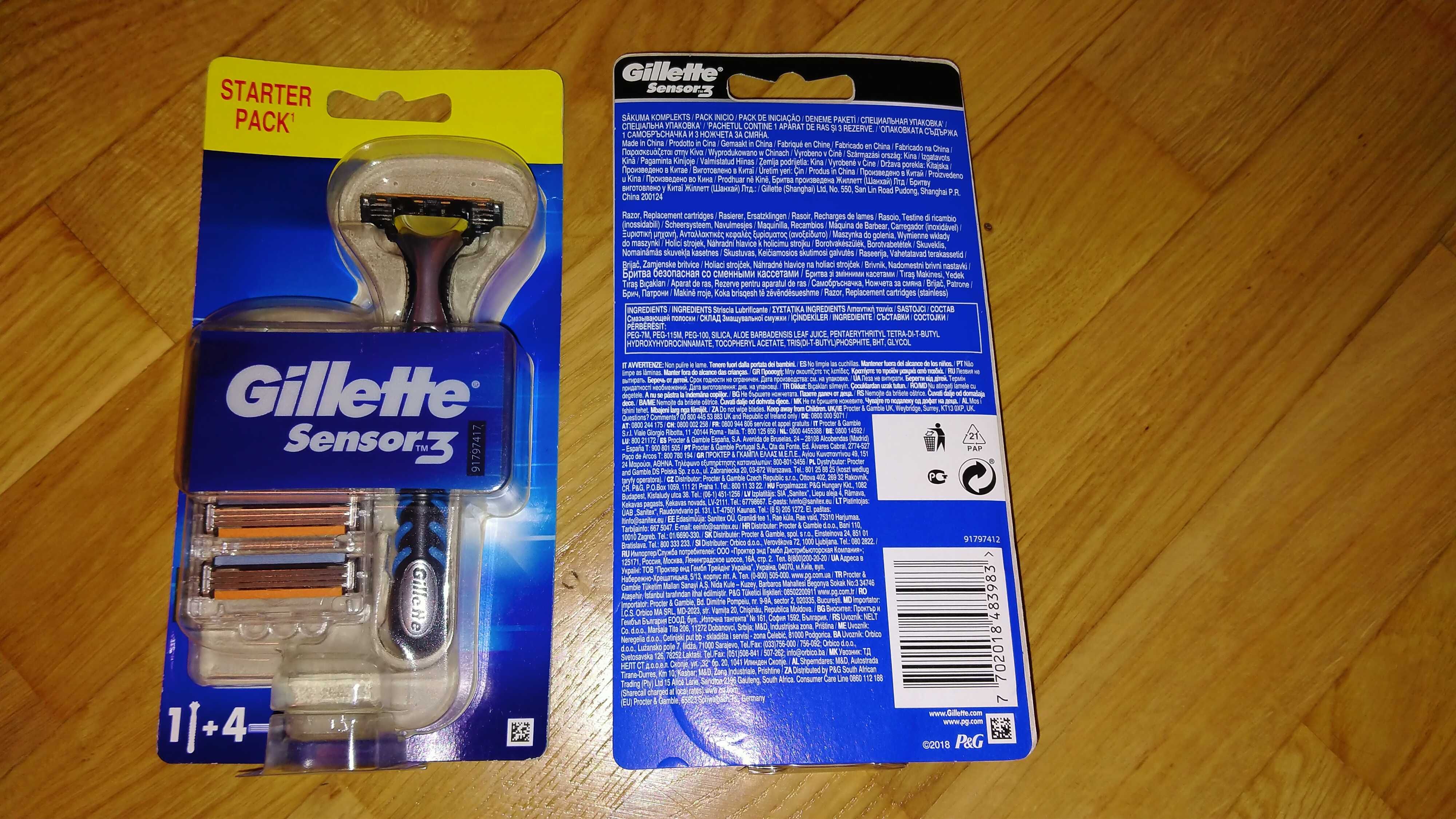 Gillette Sensor 3 Zestaw do golenia