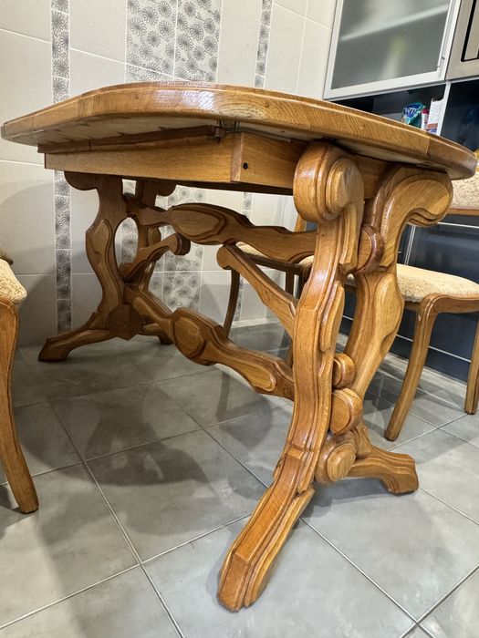 Стіл кухонний розскладний + стільці