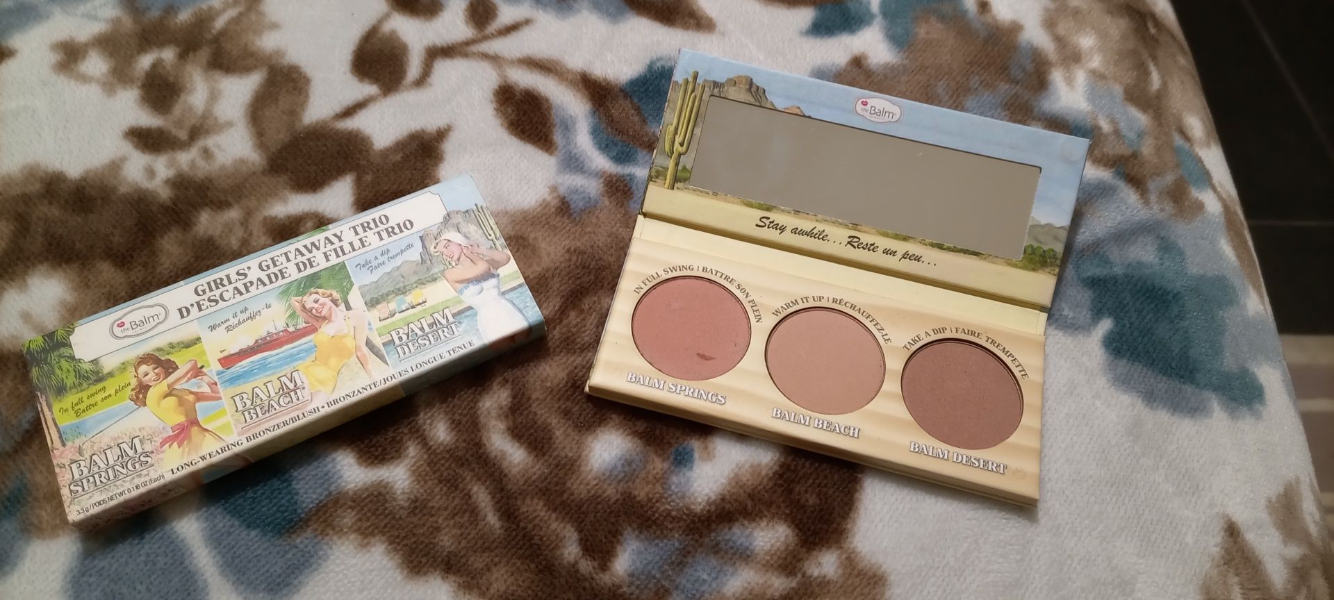 Paleta com 3 blushs/bronzer original da the balm