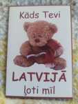 Magnes na lodówkę Latvia