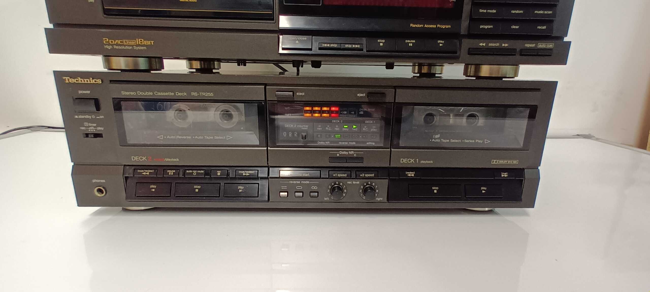 Wieża Technics SU-800 ST-600 SL-P202A RS-TR255 kolumny SB-HD70 Super s