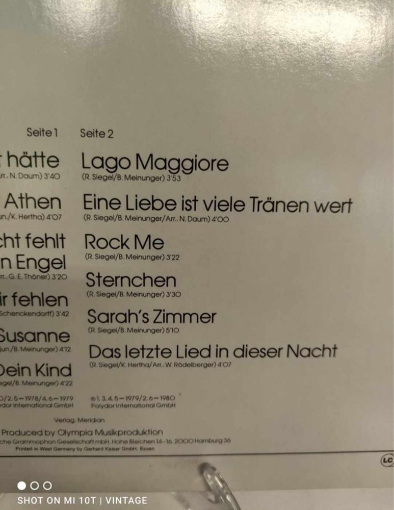 Niemiecka płyta winylowa nr.4001