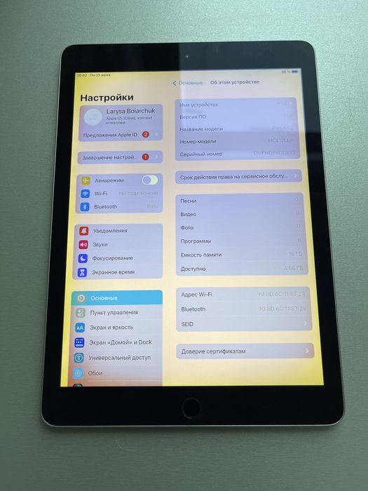 iPad Air 2_A1566_16gb