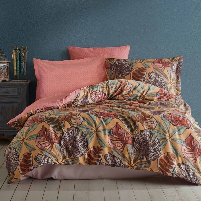 pościel satyna bawełniana(p) greta terra/160x200 luxury premium