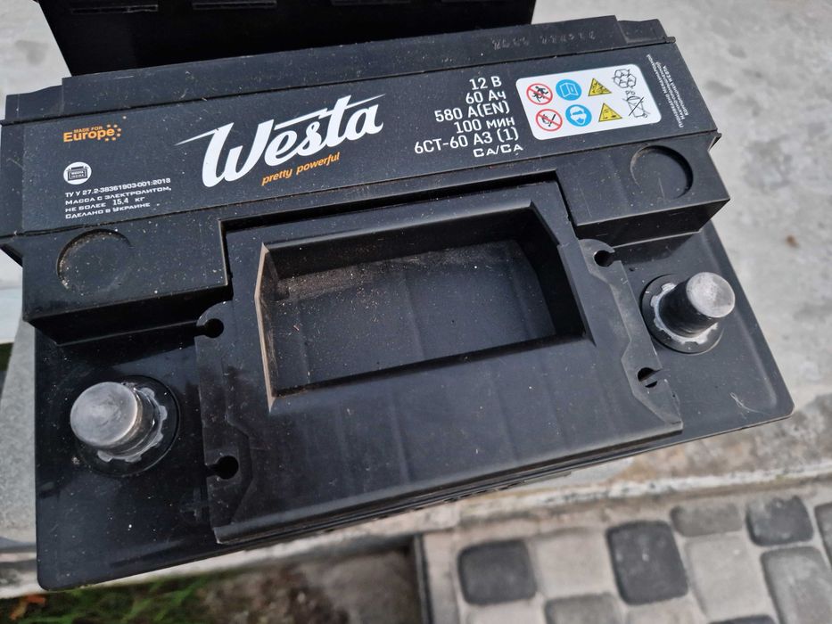 Автомобільний акумулятор Westa 6ct-60 a3