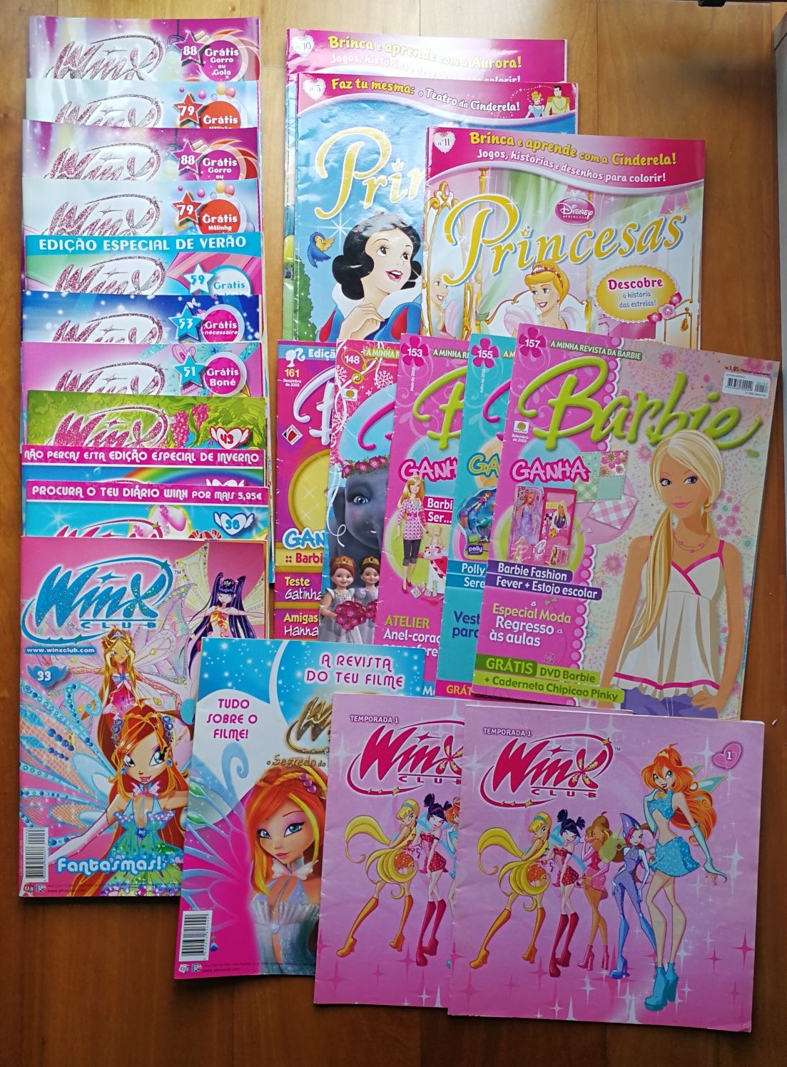 Revistas Winx, Barbie, Princesas