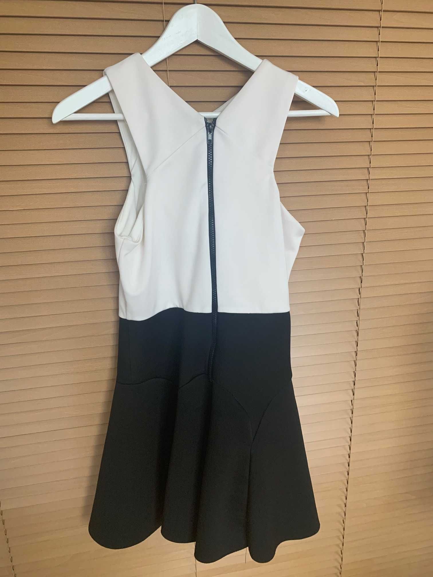 Topshop sukienka pianka neopren EUR 40 biały czarny