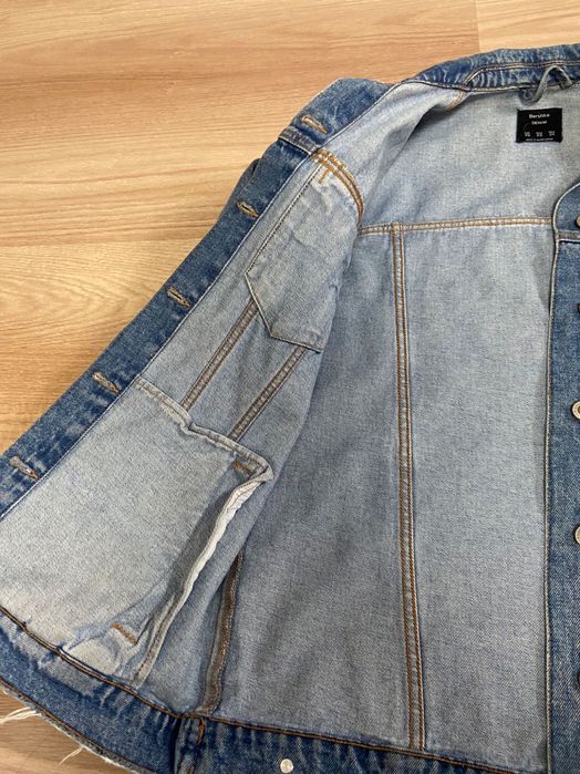 Джинсова куртка жіноча оверсайз Bershka Xs -24
