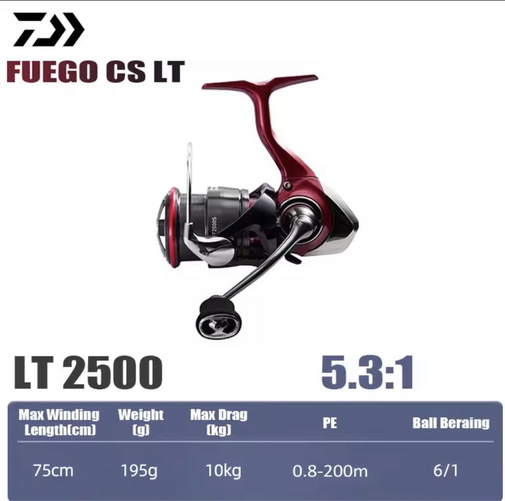 Daiwa 25/21 Fuego CS LT 3000/2500