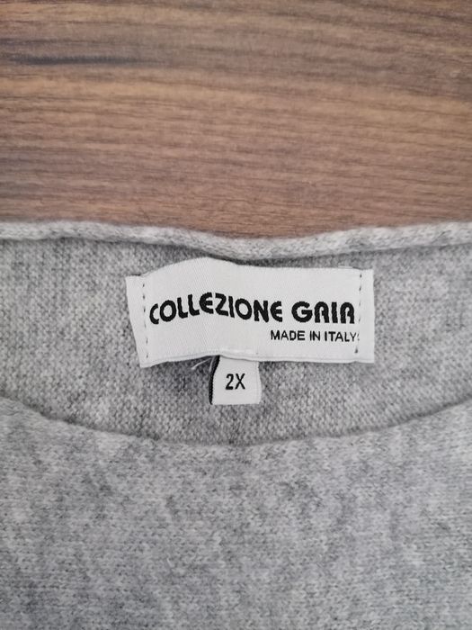 Obszerny sweter damski wełna, kaszmir