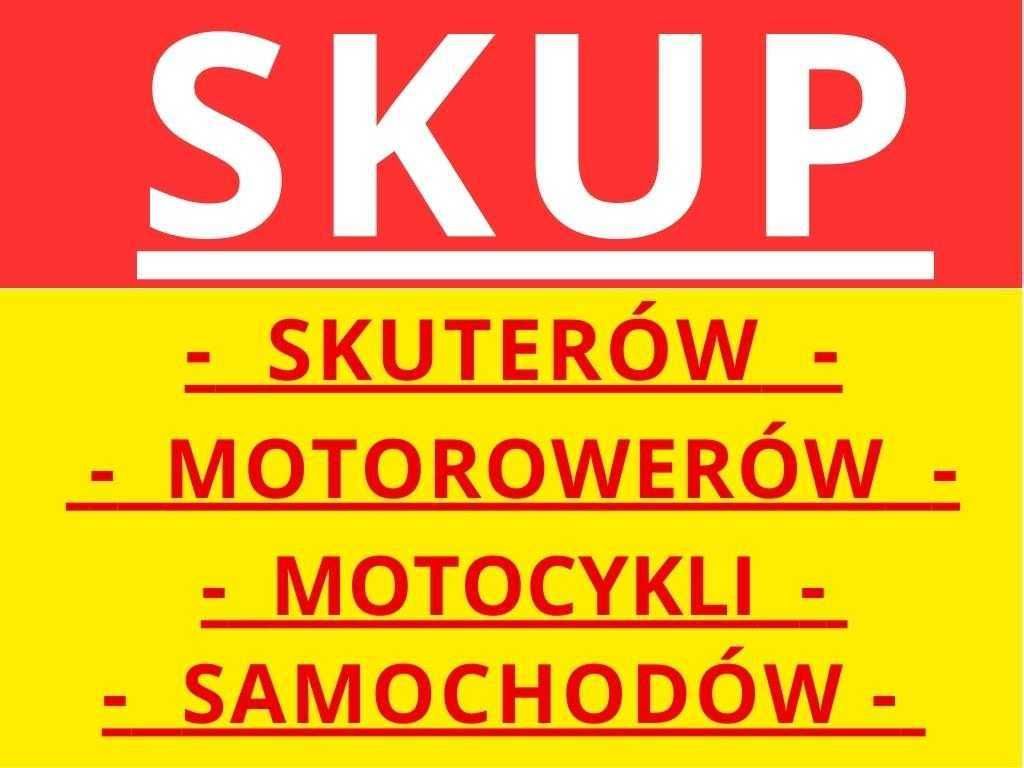 Skup skuter 50 125 quad skuterów motocykli aut przyczep samochodów