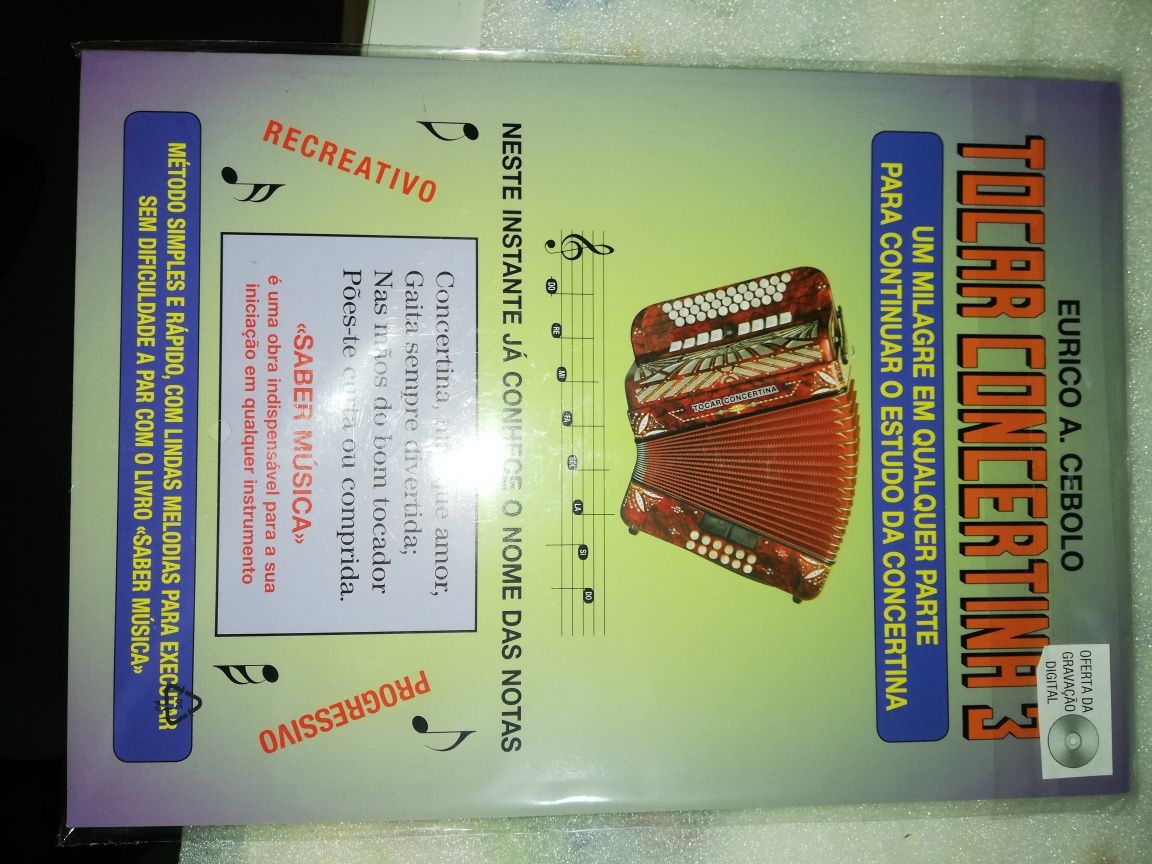 Livros aprender a tocar concertina