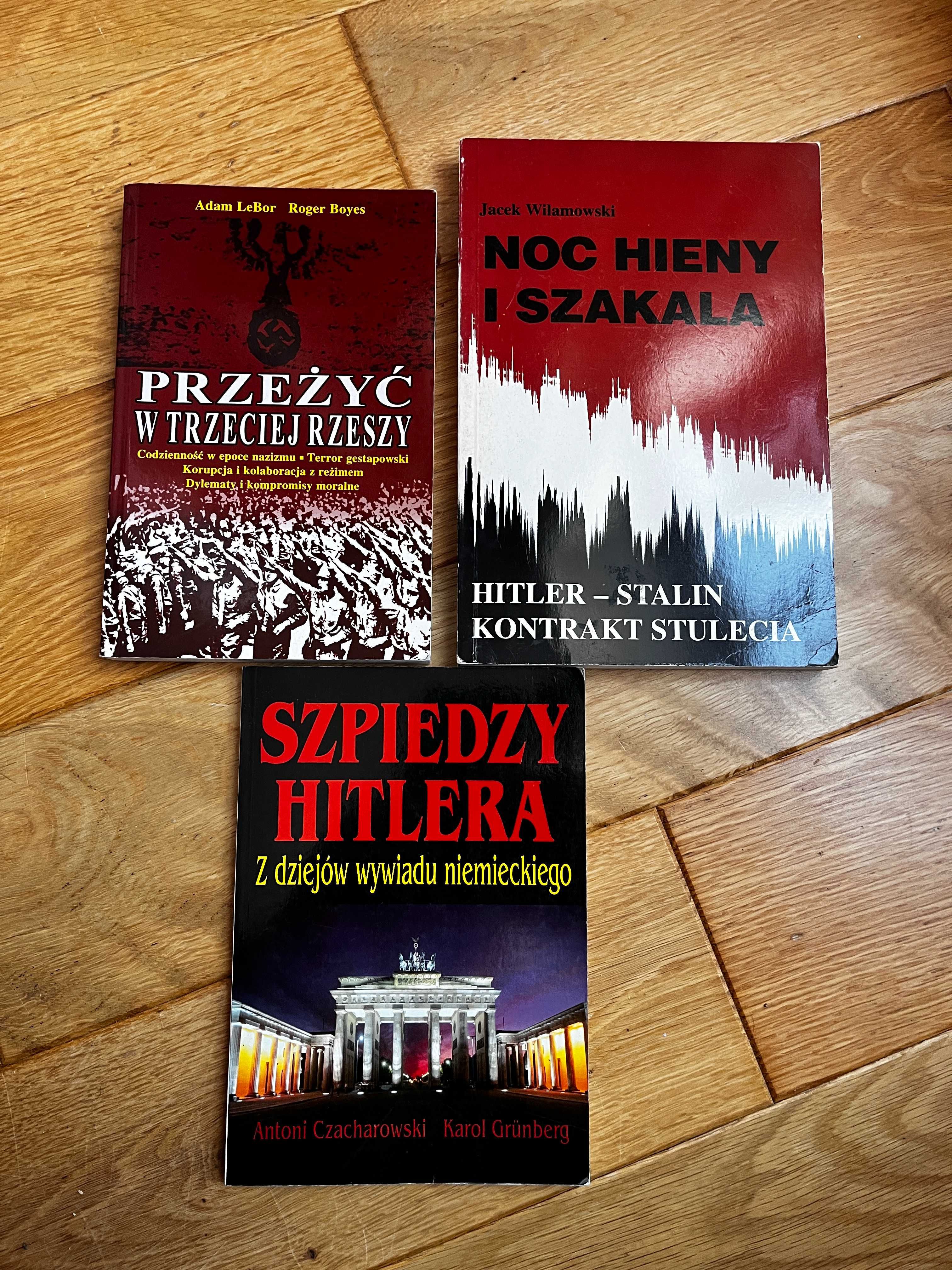 Zestaw trzech książek o tematyce wojennej (II wojna światowa)