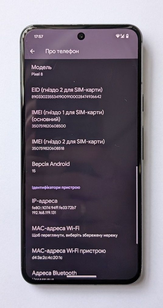 Google Pixel 8 / 128 Gb Never Lock