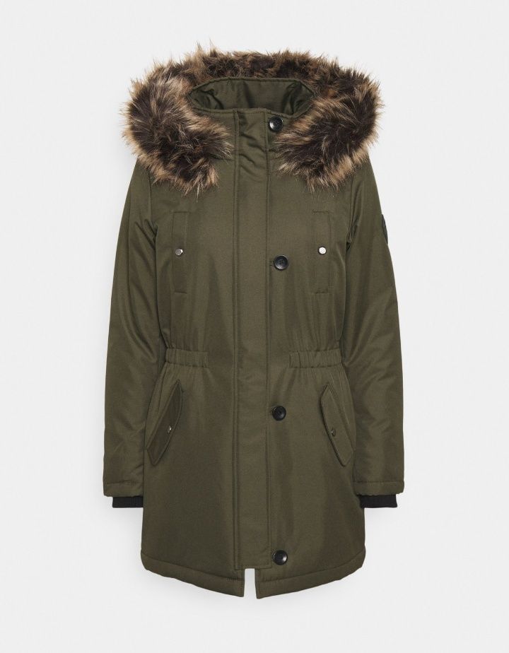 Only Iris parka winter płaszczyk kurtka zimowa XS 34 futerko