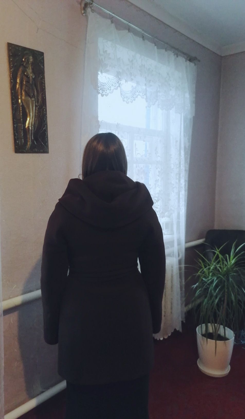 Продам зимове пальто тепле 46 розмір, л/l