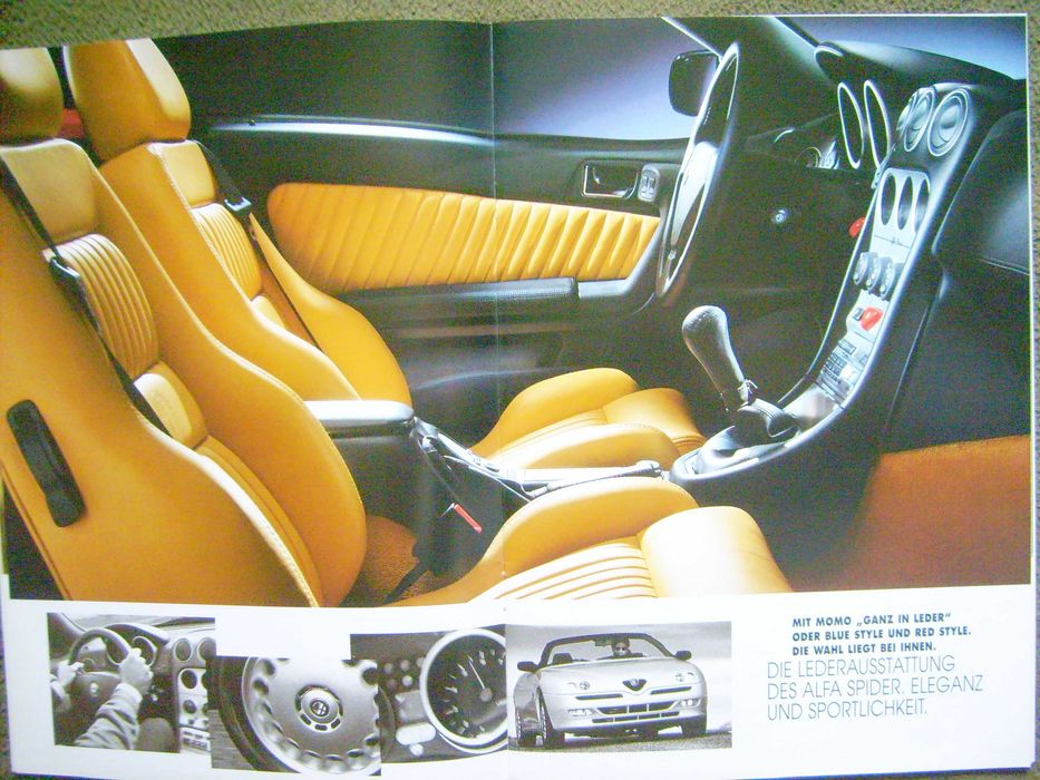 ALFA ROMEO SPIDER 1999 (1.8 16V/2.0 16V/3.0 V6) prospekt 32 str. BDB-