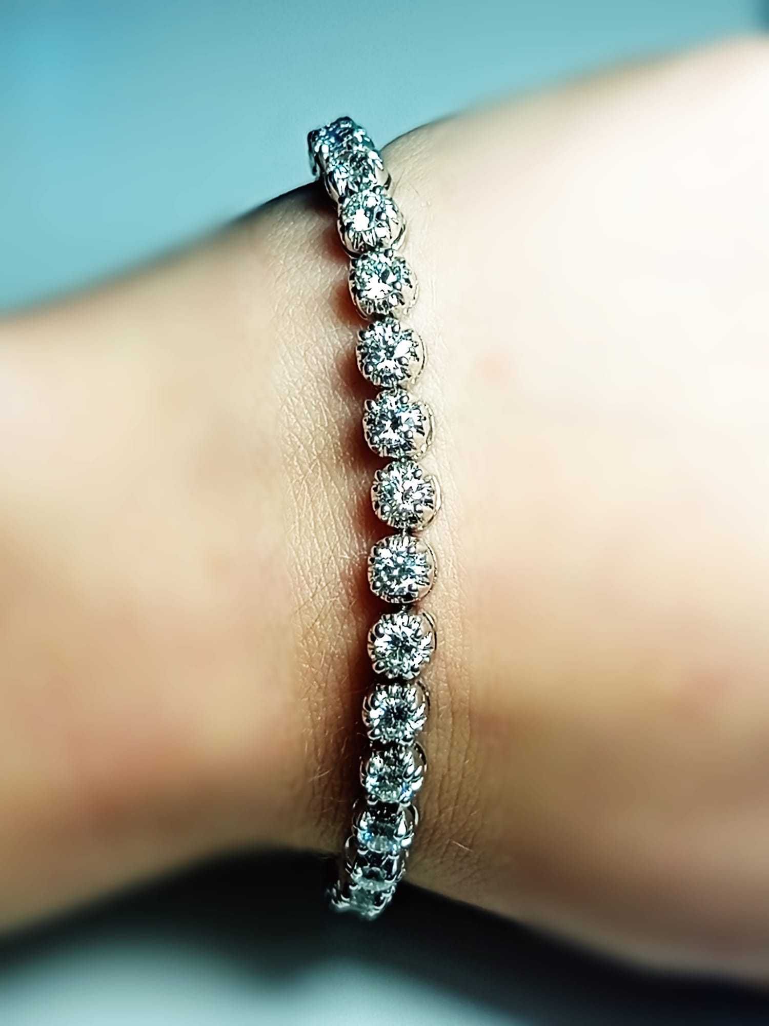 Bransoleta z diamentami ponad 5 ct (4098)