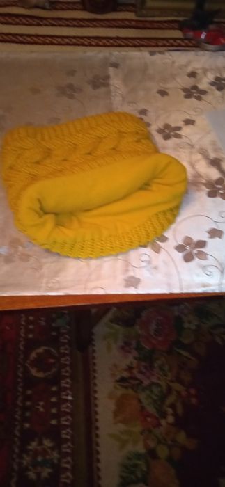 Шарф-шапка вязана