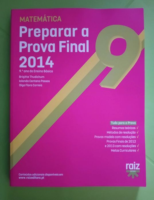 Matemática 9°Ano Novo-Preparar a prova final de 2014