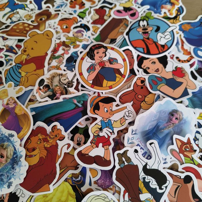 100 Autocolantes Stickers Disney Desenhos Animados