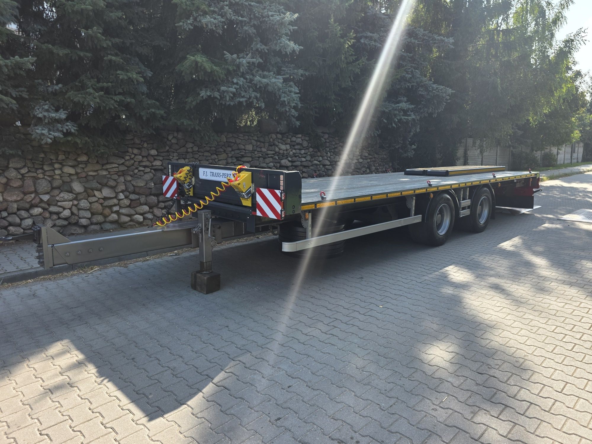 Przyczepa SAMRO tandem niskopodwozie
