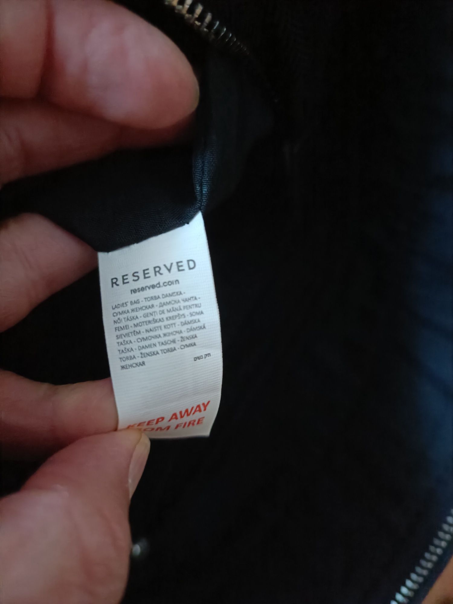 Mega fajna pojemna torba z miękkiej skórki Reserved