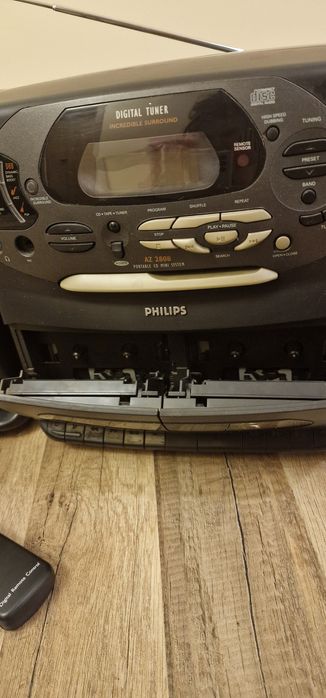 Wieża Philips: CD, radio, kasety