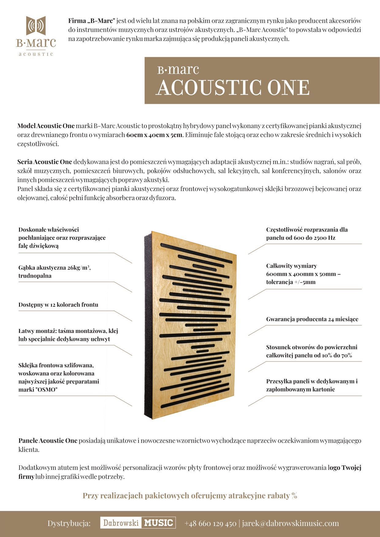 Panele / ustroje akustyczne Premium - B-Marc Acoustic