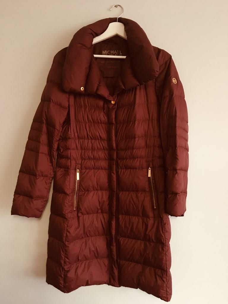 Płaszcz Michael Kors cieniutki puchowy M
