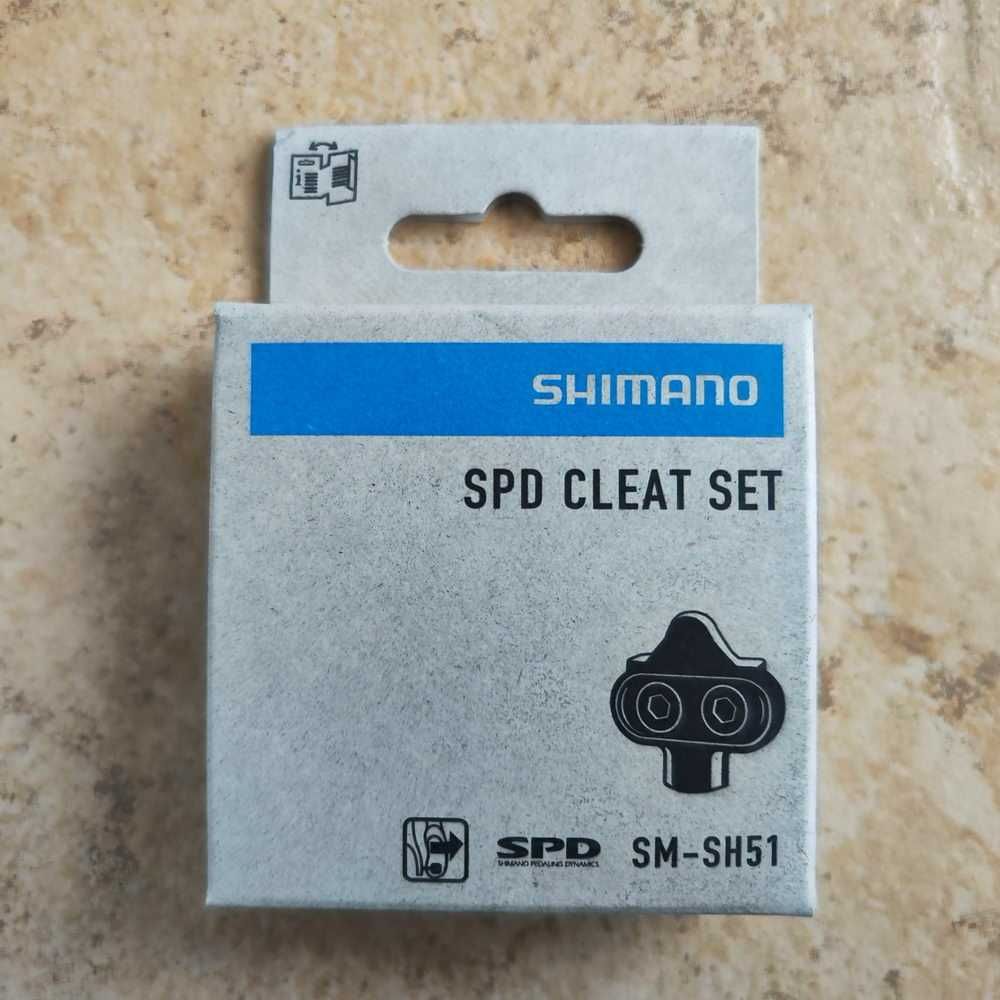 Conjunto Cleats Shimano SM-SH51 SPD sem porca de fixação