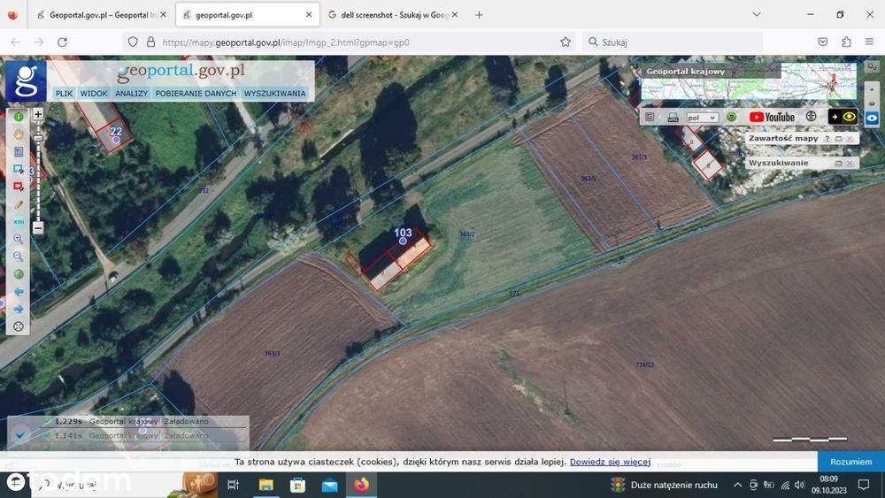 Działka budowlana z poniemieckim domem