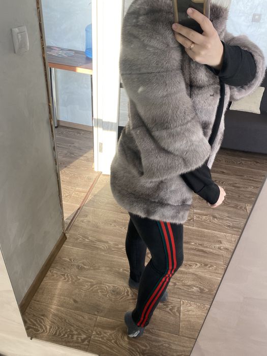 Норкова шуба 46рр. Полушубок (шубка) «автоледі»