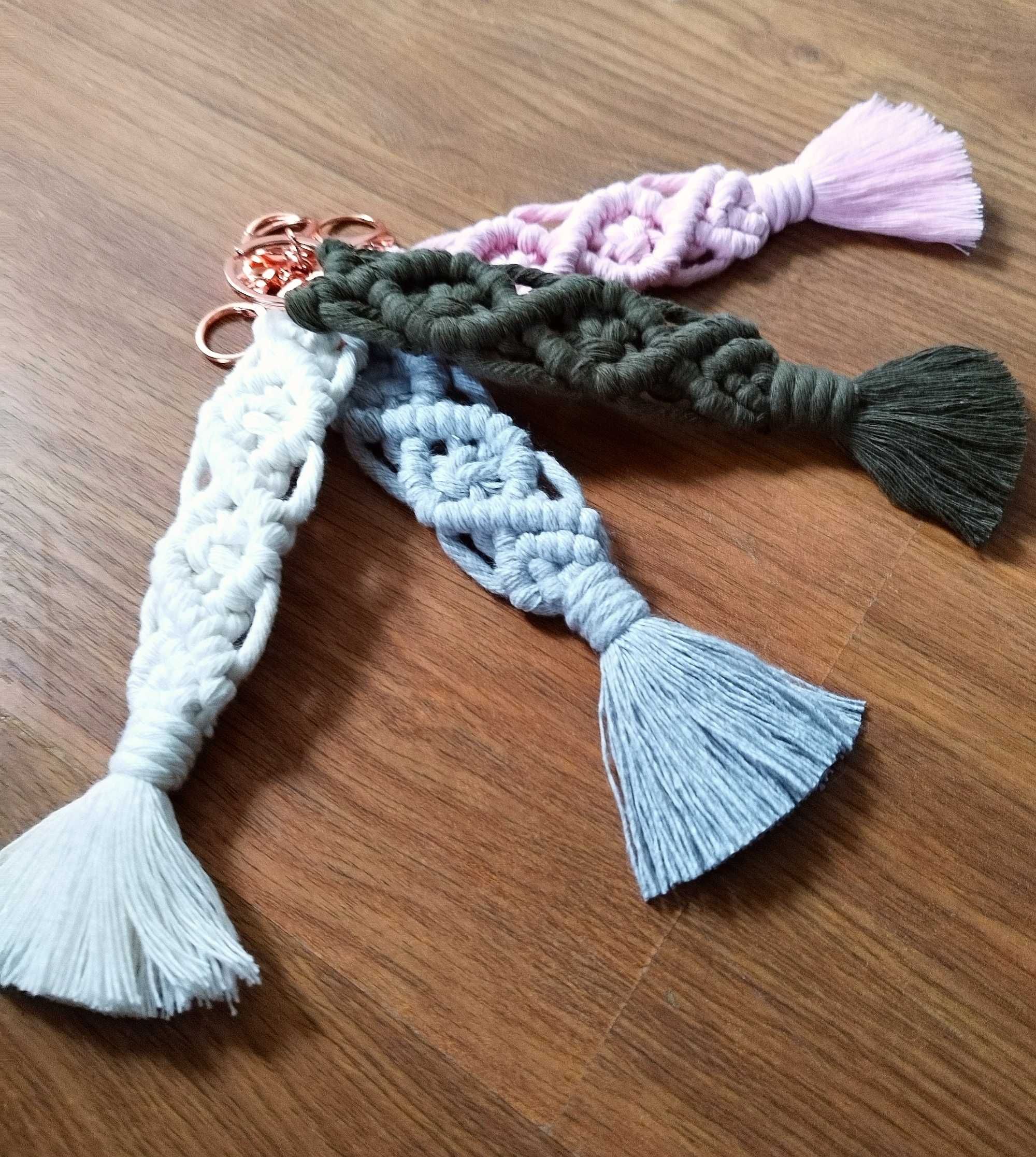 Brelok upominek dla gości weselnych BOHO MAKRAMA breloczek