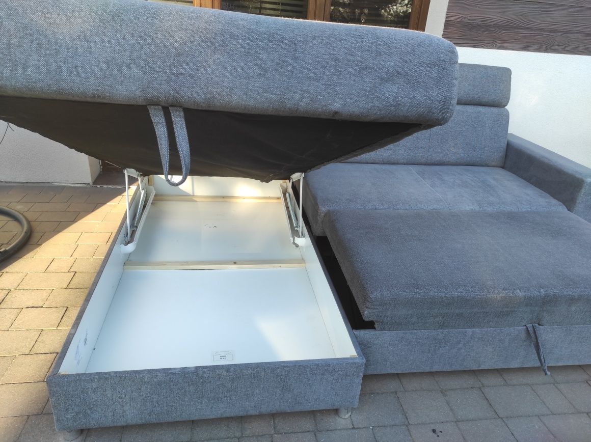 Narożnik z funkcją spania łóżko sofa kanapa