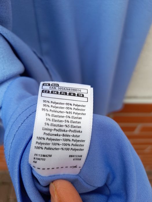 Sukienka ciążowa liliowo-błękitna 42