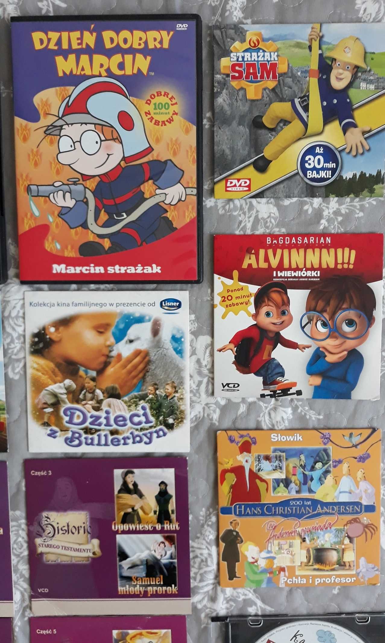 Bajki muzyka dla dzieci minionki, rybka minimini, strażak Sam, Alvin
