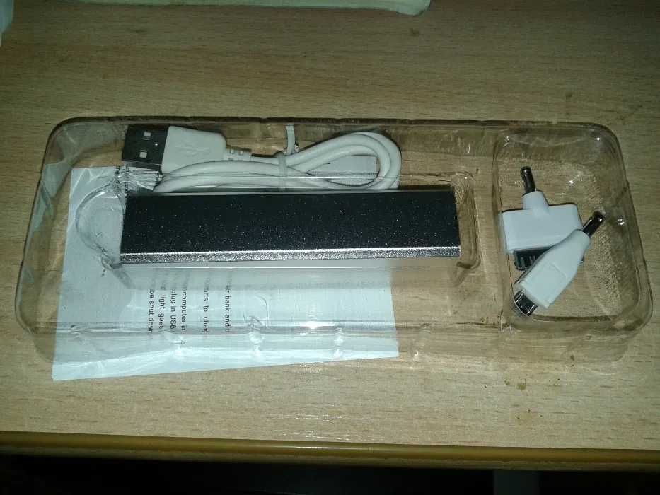Powerbank 2200 MAh Port Hope obudowa aluminium kabel usb nowy