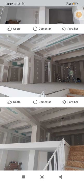 faço trabalhos em pladur tetos falsos divisorias Emassamentos, pintura
