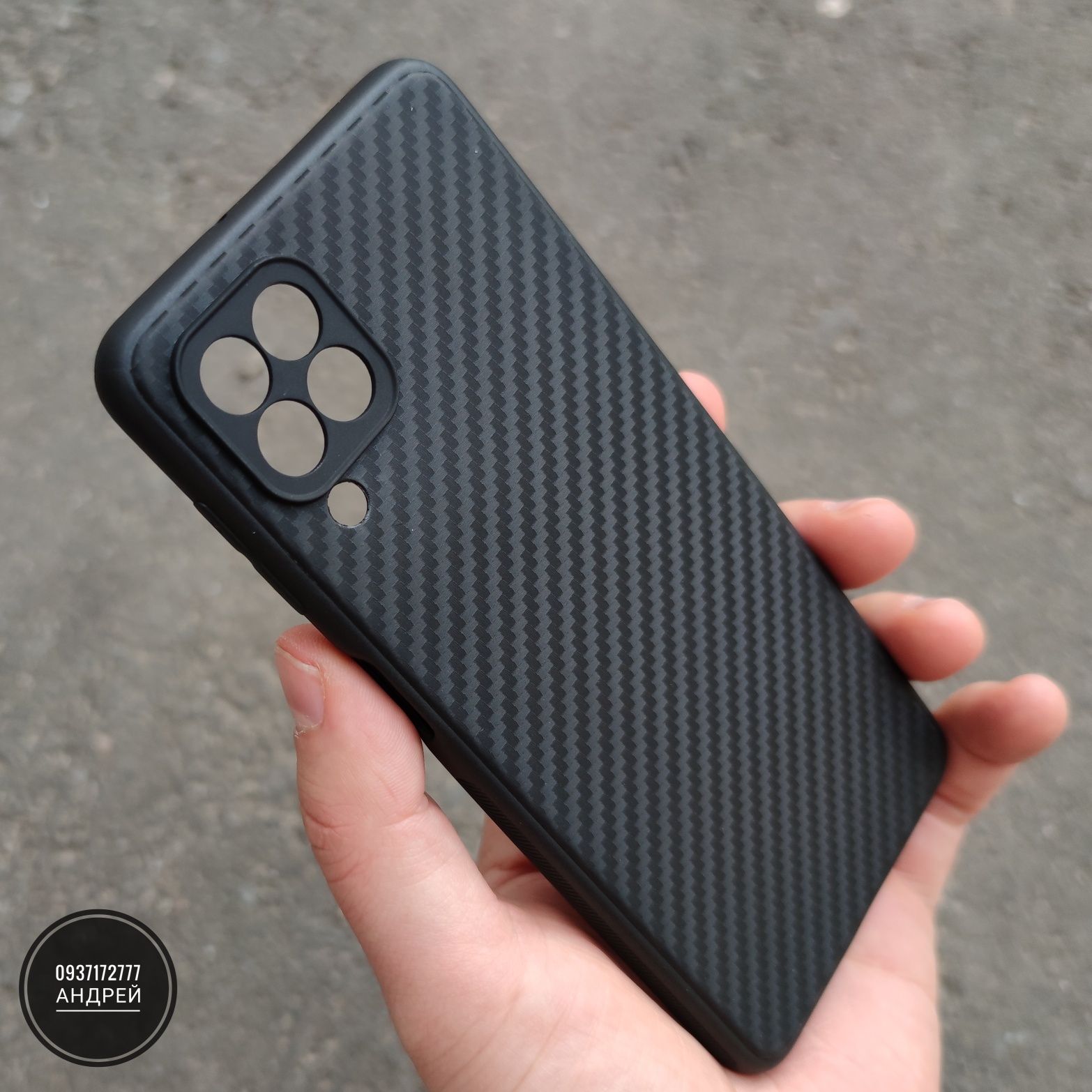 Чехол тонкий Carbon TPU на Samsung M32/ M33/ A22 4G Чохол