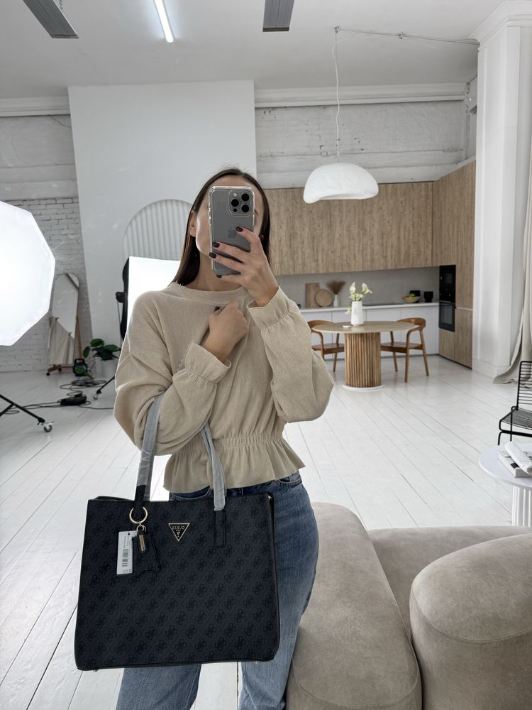 Шопер сумка guess meridian quattro