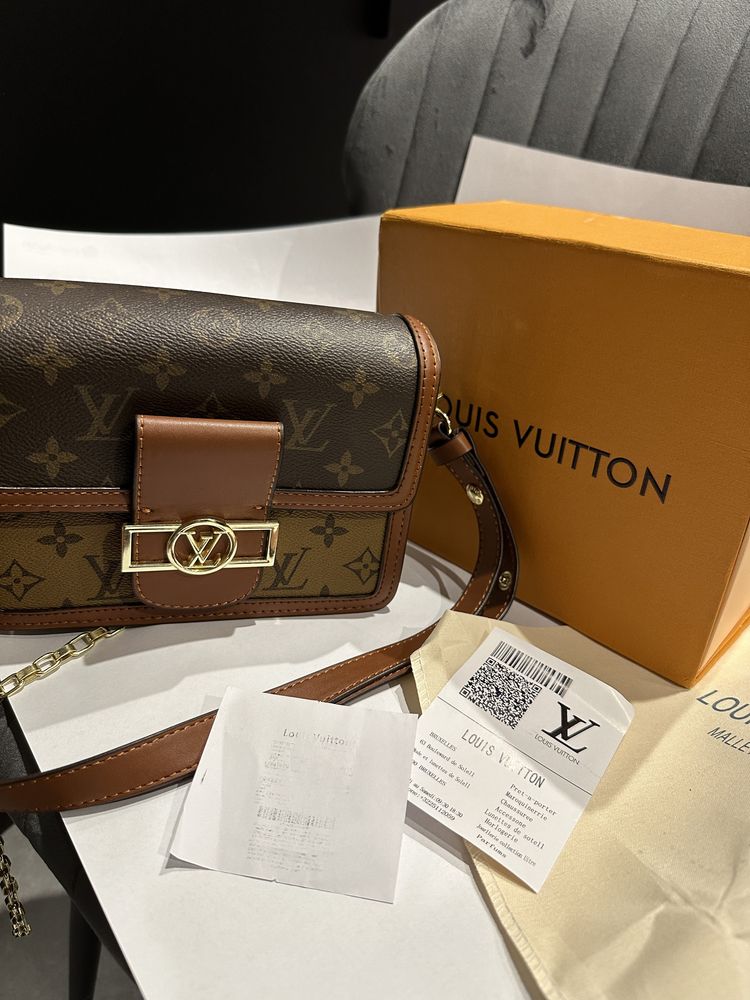 Torebka Louis Vuitton Mini Dauphine Mała Brązowa