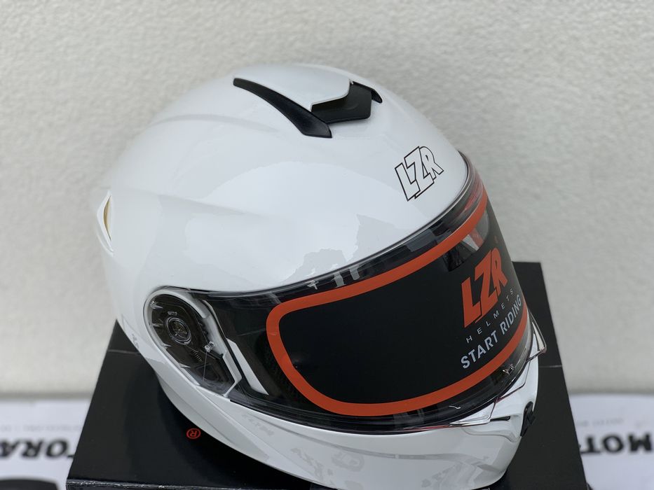 Szczekowy Kask Motocyklowy Lazer MH6 Bialy, Blenda, wysylka OLX!